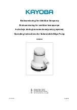 Kayoba 689-604 Operating Instructions Manual preview