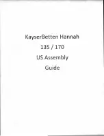 KayserBetten Hannah 135 Assembly Manual preview