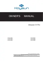 Предварительный просмотр 1 страницы Kaysun Amazon IV Pro K2F-252 DN4S Owner'S Manual