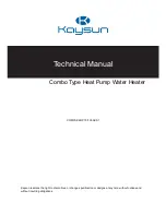 Kaysun COMPAK KHP 15/190 ACS1 Technical Manual preview