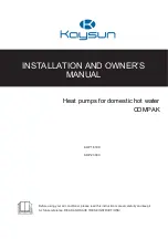 Kaysun COMPAK KHP 16 190 Installation And Owner'S Manual предпросмотр