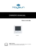 Kaysun KC-02.1 H Owner'S Manual preview