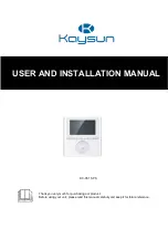 Kaysun KC-03.1 SPS User And Installation Manual preview