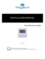 Kaysun KCCHT-03 Installation Manuals preview