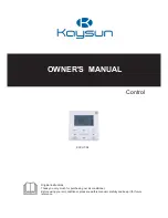 Kaysun KCCHT-04 Owner'S Manual preview