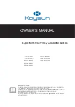 Kaysun KCIS-105 DR11 Owner'S Manual предпросмотр