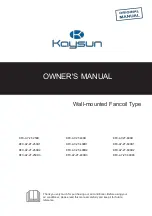 Kaysun KFC-AY-2T-250D3 Owner'S Manual предпросмотр