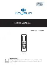 Preview for 1 page of Kaysun KID-05.1 S KID-05 S User Manual