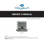 Kaysun KMC-32 E Owner'S Manual preview