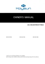 Preview for 1 page of Kaysun KMF-200 DN2 Owner'S Manual