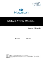 Предварительный просмотр 1 страницы Kaysun KMF-400 DN3 Installation Manual