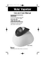 Preview for 1 page of Kaz Vicks V-188UK Use And Care Manual