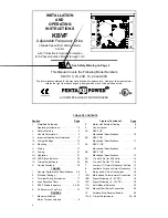 Preview for 3 page of KB Electronic KBVF Series Installation And Operation Manual Supplemental Information