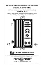 Preview for 2 page of KB Electronics KBPW-240D Installation And Operation Manual