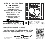KB Electronics Penta Power KBVF Series Installation & Operation Manual preview
