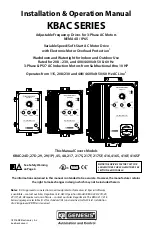 Preview for 1 page of KB Genesis KBAC-24D Installation & Operation Manual