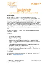 Preview for 1 page of KBC eCopper EERF1-LS1-T-MN-B Quick Start Manual