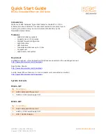 Preview for 1 page of KBC EE2CL Quick Start Manual