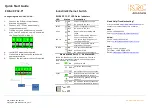 Preview for 2 page of KBC ESUG4P-PG2-D Series Quick Start Manual