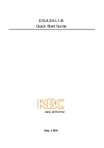 Preview for 1 page of KBC ESULS4-L1-B Quick Start Manual