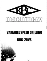 Предварительный просмотр 3 страницы KBC KBC-20VS Operator'S Manual