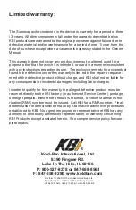 Preview for 12 page of KBi KrankingKART Mini HD Manual