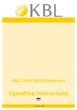 Предварительный просмотр 1 страницы KBL 7000 Operating Instructions Manual