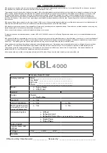 Предварительный просмотр 44 страницы KBL megaSun 4000 Super Power Operating Instructions Manual