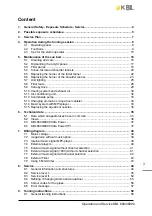 Preview for 3 page of KBL megaSun 6800 Adeluxe Operating Instructions Manual