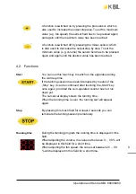 Preview for 9 page of KBL megaSun 6800 Adeluxe Operating Instructions Manual