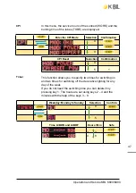 Предварительный просмотр 47 страницы KBL megaSun 6800 Adeluxe Operating Instructions Manual