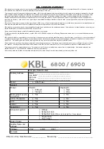 Preview for 59 page of KBL megaSun 6800 Adeluxe Operating Instructions Manual