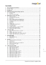 Предварительный просмотр 3 страницы KBL megaSun 6900 Series Operating And Maintenance Manual