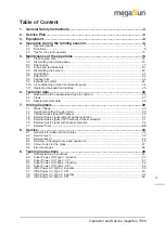 Preview for 3 page of KBL megaSun 7900 Operating And Service Manual