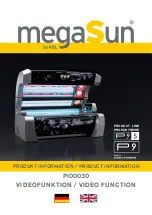 Preview for 1 page of KBL megaSun PI00030 Product Information