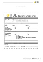 Предварительный просмотр 60 страницы KBL Tower pureEnergy Operating Instructions Manual