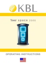 KBL Tower space 2000 Operating Instructions Manual предпросмотр