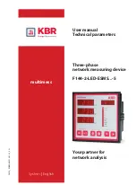 KBR F144-2-LED-ESMS 5 Series User Manual Technical Parameters предпросмотр