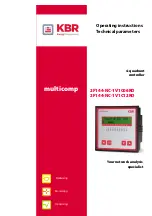 Предварительный просмотр 1 страницы KBR Multicomp 2F144-NC-1V1C06RO Operating Instructions, Technical Parameters