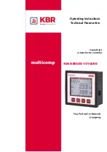 Preview for 1 page of KBR multicomp 4D6-ESBSDS-1V1C6RO Operating Instructions, Technical Parameters