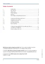 Preview for 2 page of KBR multicomp D6 7 Series User Manual Technical Parameters