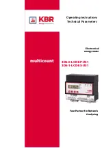 Preview for 1 page of KBR multicount 3D6-0-LCD-EP-US1 Operating Instructions, Technical Parameters