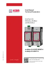 Предварительный просмотр 1 страницы KBR multisys D2-ESET/MSMT-4 User Manual Technical Parameters