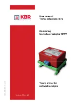 KBR MWV User Manual Technical Parameters preview