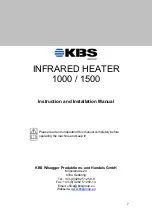 Предварительный просмотр 7 страницы KBS 1000 Instruction And Installation Manual