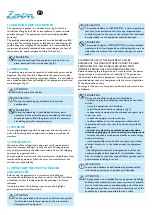 Preview for 9 page of KBS 822815 Operation Manual Instructions For Use & Maintenance