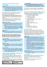 Preview for 14 page of KBS 822815 Operation Manual Instructions For Use & Maintenance