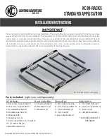 KC M-RACK Installation Instructions Manual preview