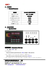 Preview for 3 page of KC ST-3050PV Operation Instruction Manual