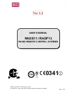 KCI RADF13 User Manual предпросмотр